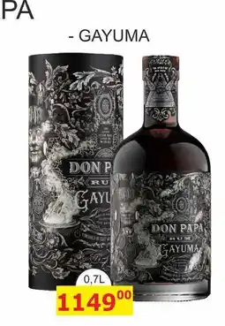 BENE Nápoje DON PAPA GAYUMA nabídka
