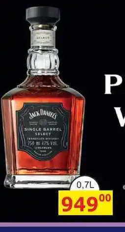 BENE Nápoje JACK DANIELS SINGLE BARREL SELECT nabídka