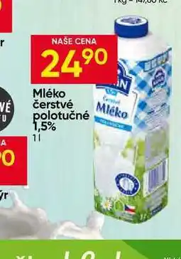 Hruška Kunín Mléko čerstvé polotučné 1,5% nabídka