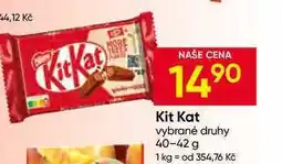 Hruška Kit Kat vybrané druhy nabídka