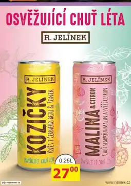 BENE Nápoje R. JELÍNEK Malina & Citron 0,25l 3,1% nabídka