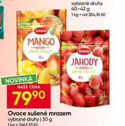 Hruška Emco Ovoce sušené mrazem vybrané druhy nabídka