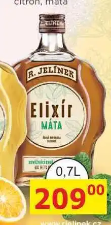 BENE Nápoje R. JELÍNEK Elixir Máta 0,7l 14,7% nabídka
