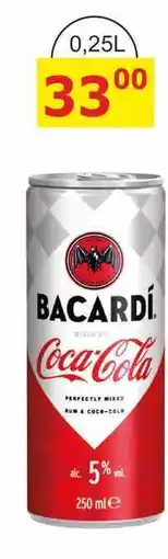 BENE Nápoje BACARDI MIXED RUM & COCA-COLA alc. 5% vol nabídka