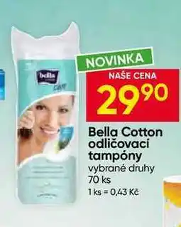 Hruška Bella Cotton odličovací tampóny vybrané druhy 70 ks nabídka