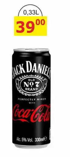 BENE Nápoje JACK DANIELS MIXED WITH Coca-Cola Alc. 5% Vol nabídka