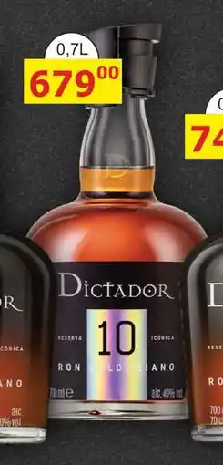 BENE Nápoje Dictador 10y 0,7l 40% nabídka
