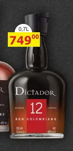 BENE Nápoje Dictador 12y 0,7l 40% nabídka