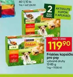 Hruška Friskies kapsičko pro psy vybrané druhy 12× nabídka
