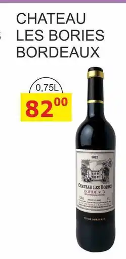 BENE Nápoje CHATEAU LES BORIES BORDEAUX nabídka
