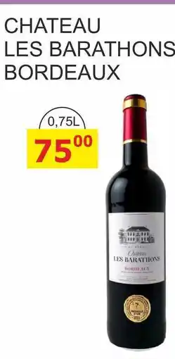BENE Nápoje CHATEAU LES BARATHONS BORDEAUX nabídka