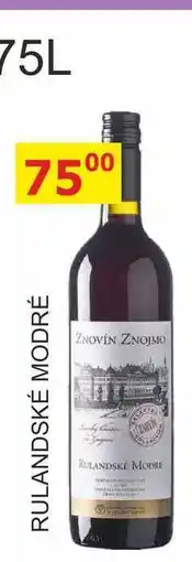 BENE Nápoje ZNOVÍN ZNOJMO RULANDSKÉ MODRÉ nabídka