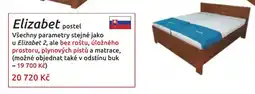 Nábytkáři Čech a Moravy Elizabeth postel nabídka