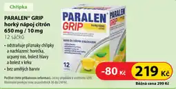 Dr. Max Paralen grip horký nápoj citrón nabídka