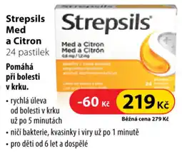 Dr. Max Strepsils Med a Citron nabídka