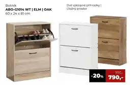 Jamall Botník ABO-G1014 WT | ELM | OAK nabídka