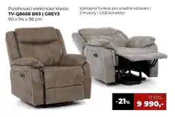 Jamall Polohovací elektrické křeslo TV-Q8668 BR3 | GREY3 nabídka