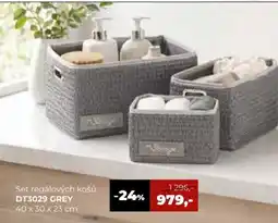 Jamall Set regálových košů dt3029 grey nabídka
