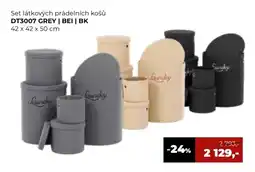 Jamall Laundry set látkových prádelních košů DT3007 GREY | BEI | BK nabídka