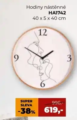 Jamall Hodiny nástěnné HA1742 nabídka