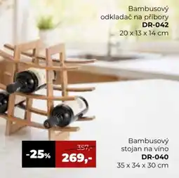Jamall Bambusový stojan na víno DR-040 nabídka