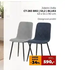 Jamall Jedlá židle ct-283 Br2/Sil2/Blue2 nabídka