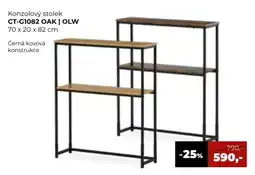 Jamall Olw konzolový stolek ct-g1082 oak nabídka