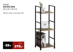 Jamall Regál GD-213 OAK nabídka