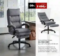 Jamall Kancelářské křeslo ka-y350 grey nabídka