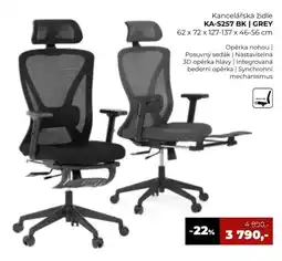 Jamall Kancelářská židle KA-S257 BK | GREY nabídka