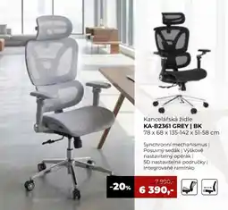 Jamall Kancelářská židle KA-B2361 GREY | BK nabídka
