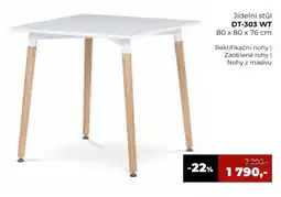 Jamall Jídelní stůl DT-303 WT nabídka