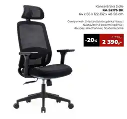 Jamall Kancelářská židle KA-S2176 BK nabídka