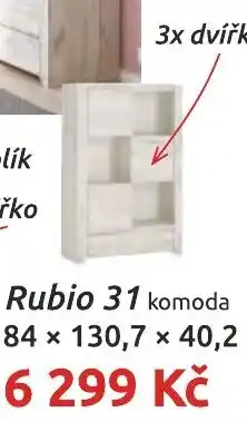 Nábytkáři Čech a Moravy Rubio 31 komoda nabídka