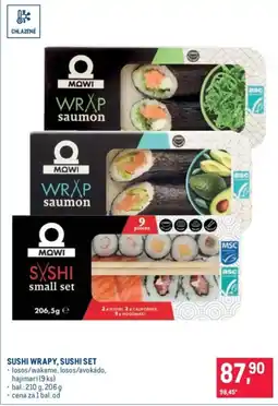Makro Mowi sushi wrap saumon nabídka