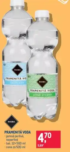 Makro Riova pramenitá voda nabídka