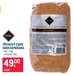 Makro RioBa třtinový cukr dark demerara nabídka