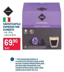 Makro Rioba espresso fine & smooth nabídka