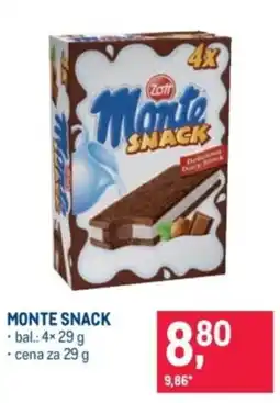 Makro Zott monte snack nabídka