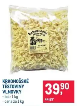 Makro Krkonoske těstoviny vlnovky nabídka