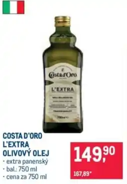 Makro Costa d'Oro l'extra olivový olej nabídka