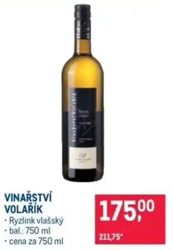 Makro Vinařství Volařík nabídka