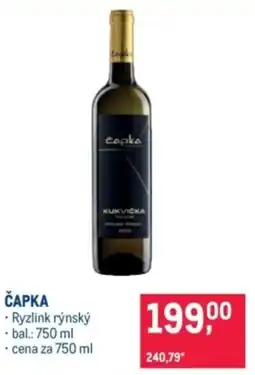 Makro Čapka Ryzlink rýnský nabídka