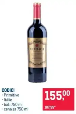 Makro Codici Primitivo nabídka