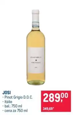 Makro Josi Pinot Grigio D.O.C. nabídka