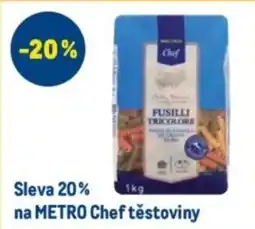 Makro METRO Chef těstoviny nabídka