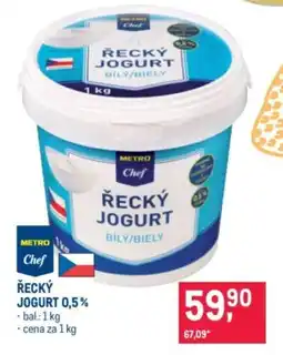 Makro Metro Chef Řecký jogurt nabídka