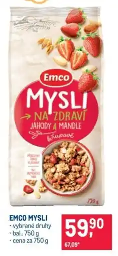 Makro Emco mysli na zdraví jahody a mandle nabídka