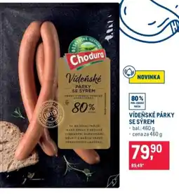 Makro Chodura vídeňské párky se sýrem nabídka