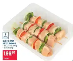 Makro Kuřecí špíz se zeleninou nabídka